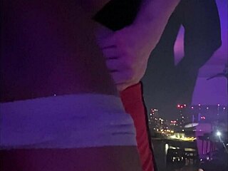 Bareback Anal Fucking on My Balcony in Raw Action