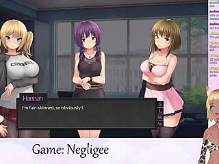 Lewdneko Vtuber Explores Negligee Game in Part 6 With Steamy Lesbian Action