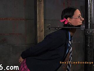 Sadomasochism unfolds as bound babe gets nasty with hardcore cock action. Rough fucking dominates this intense bondage scene!