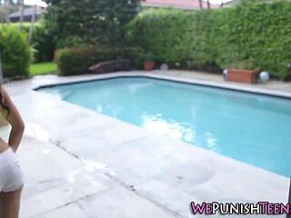 petite teen gets rough bdsm pounding