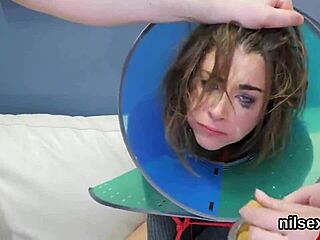 Wacky chick taken to asylum for bizarre ass therapy