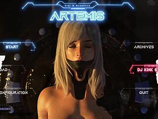 Artemis 1, the playful vixen, indulges in adult video games
