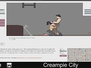 Indulge in the erotic and casual world of creampie city with character customization