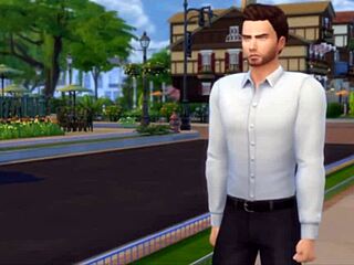 Married woman has an affair with her neighbor in The Sims 4