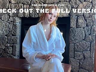 Redhead bridesmaid gets locked out and gets naughty