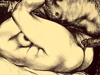 i’m obsessed with this vintage erotic illustration from way back