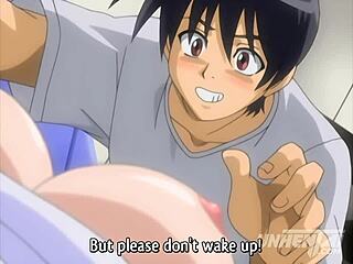 Touching my step-sister's tits while she rests... hentai subbed! 😳