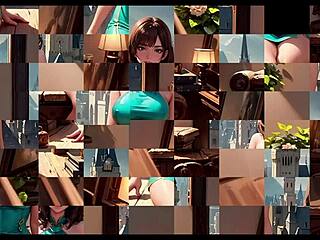 hentai puzzle with lewd girls, playin part 1, so wild