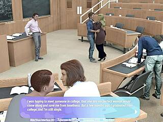 3D game of mature MILF's gyno exam and orgasm