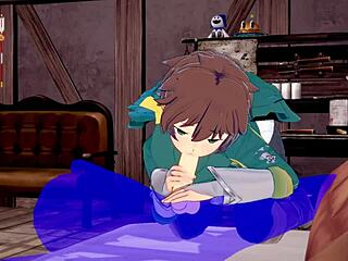 Gay Konosuba fanfiction with Kazuma's creamy reward