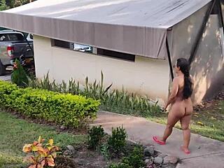 Teasing Hot Action at Nudist Camp with Agarabas and Olpr on Beach