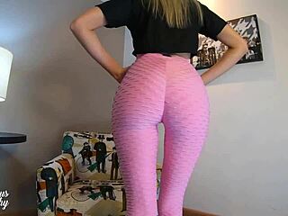 Man, I skipped gym to give a sloppy blowjob, ending with cum on leggings - MysteriousKathy