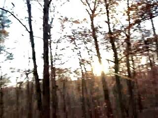 Clitlicker662 Flashes Naked in Forest for Solo Orgasm