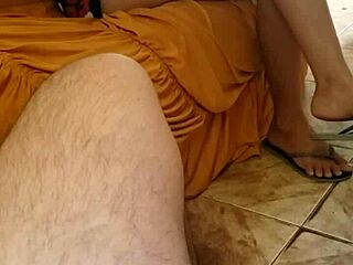 I got a visit from a naughty blonde at home, damn!