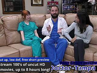Dr Tampa Examines Ditria Rose's 1st GYNO CHECK!