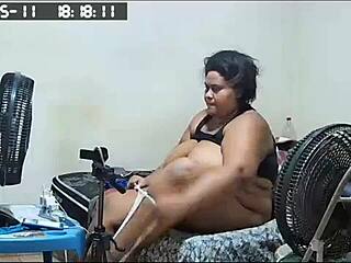 Hey, check out this chubby stepmom showing off her huge assets to stepson!